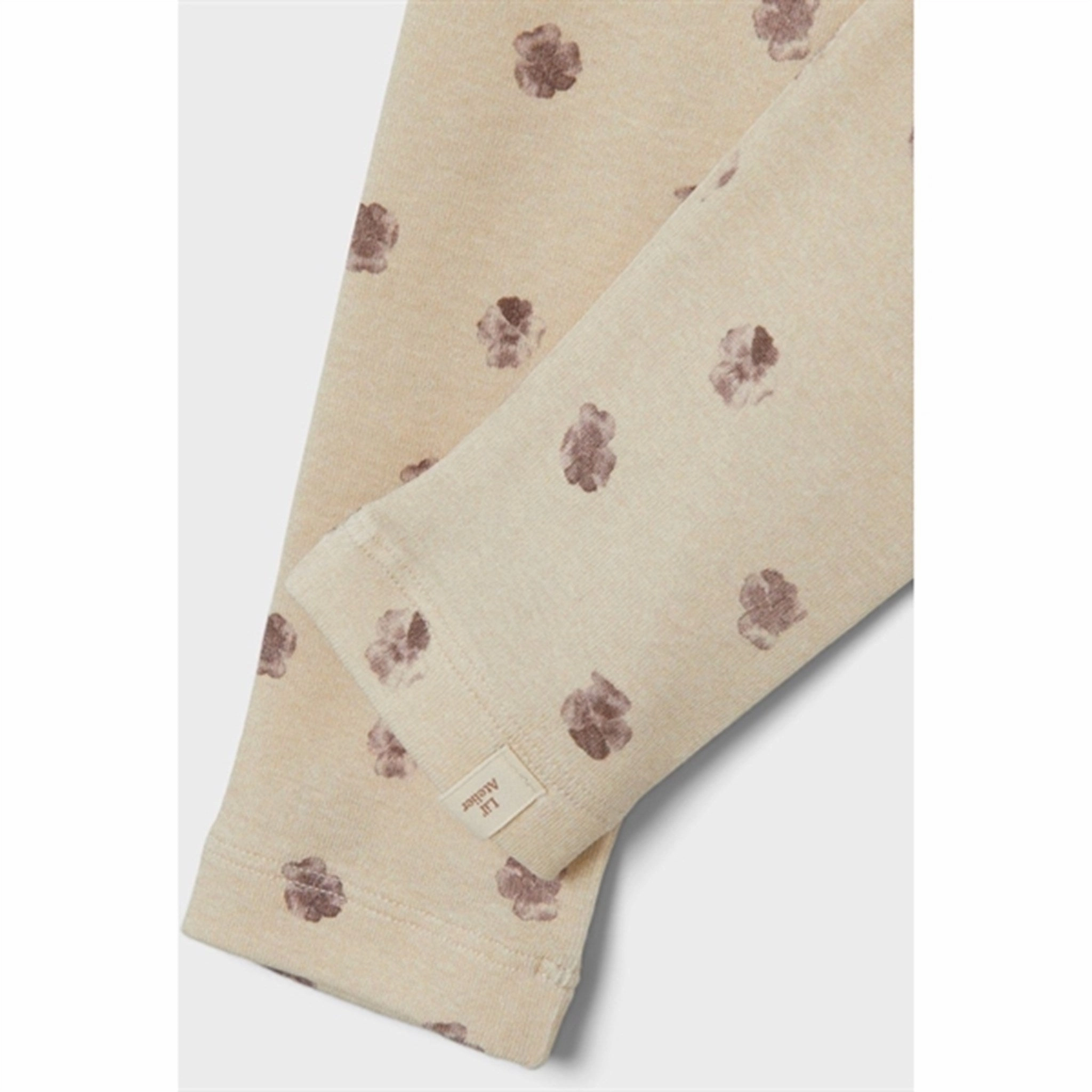 Extra Soft For Men For Teens Thermal Warm Lil'Atelier Fog Flower Gaya Slim Leggings