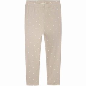 Lil'Atelier Gray Morn Heart Gago Slim Leggings Noos Sleek Style