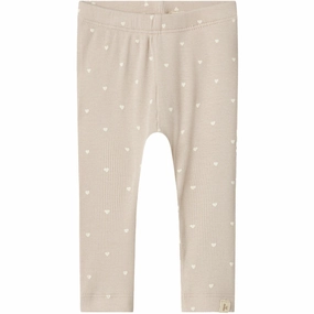 Lil'Atelier Gray Morn Heart Gago Slim Leggings Noos All Purpose