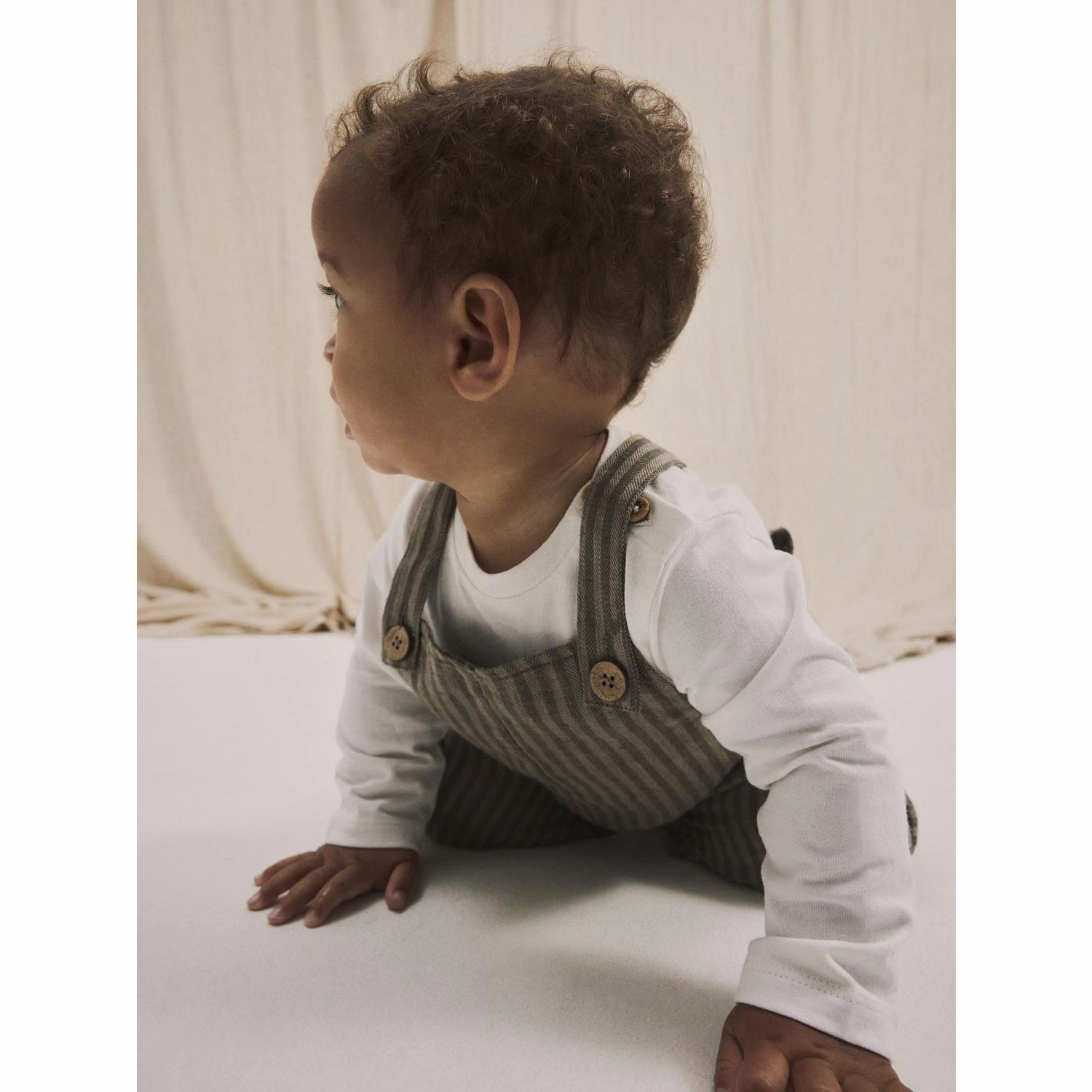 Pocket Reinforcement HypoallergenicFabric Lil'Atelier Laurel Oak Lanu Loose Overall