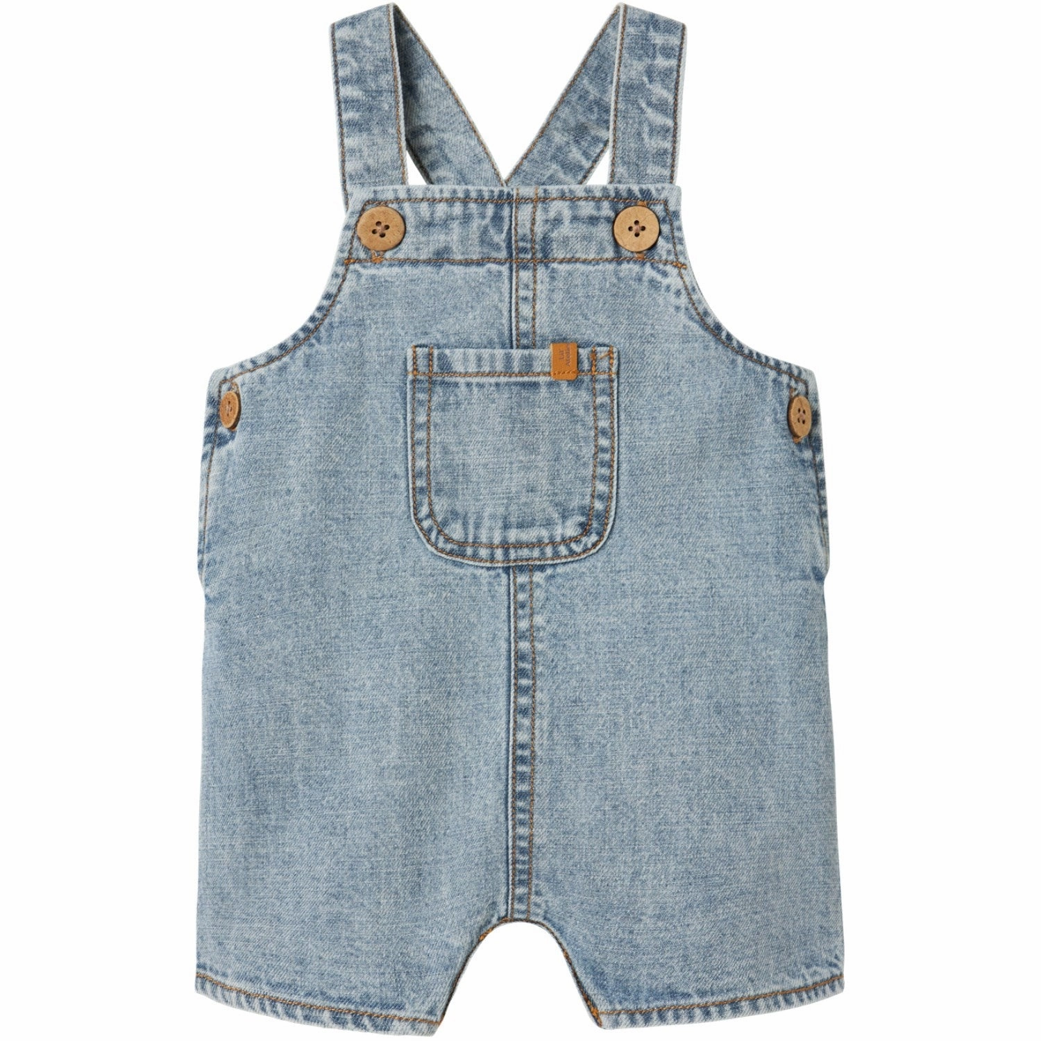 Lil'Atelier Light Blue Denim Nbmhilbert Dnm Shortoverall 1118-Hl Lil Thermal Regulating Fabric