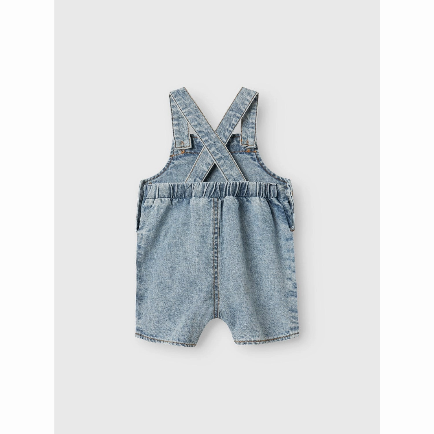 Durable Stitching Smart Layering Lil'Atelier Light Blue Denim Nbmhilbert Dnm Shortoverall 1118-Hl Lil