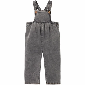 Perfect Pair Lil'Atelier Light Grey Denim Tems Loose Denim Overalls