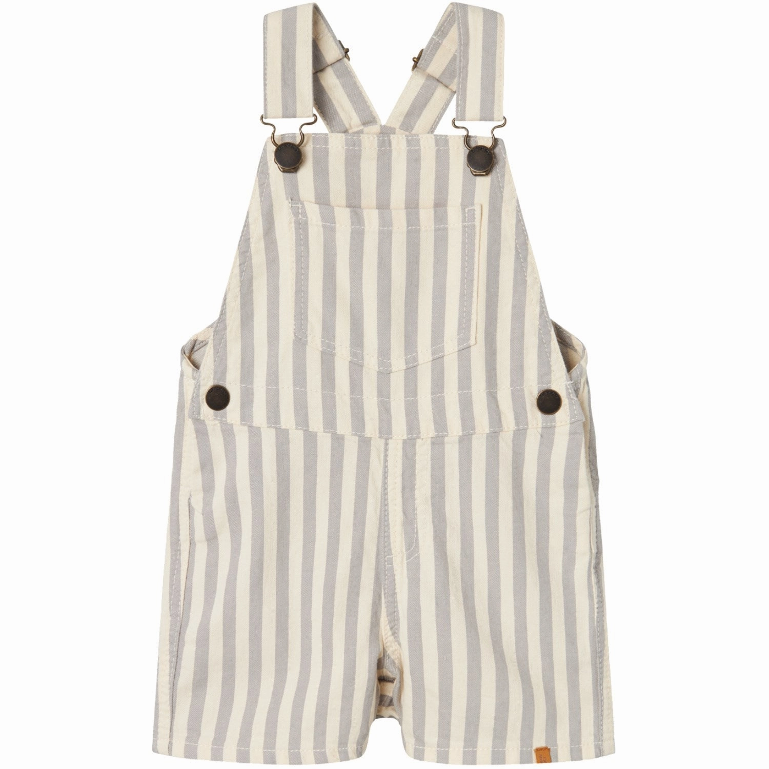 Lil'Atelier Limestone Coconut Milk Hugo Loose Twill Shortsuit LightweightConstruction Ultra Soft Inner Layer