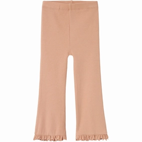 Lil'Atelier Mahochany Rose Gago Kyr Bootcut Leggings For Teens Shape Retain