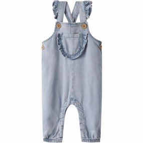 Lil'Atelier Medium Blue Denim Holly Loose Overall Relaxed Fit