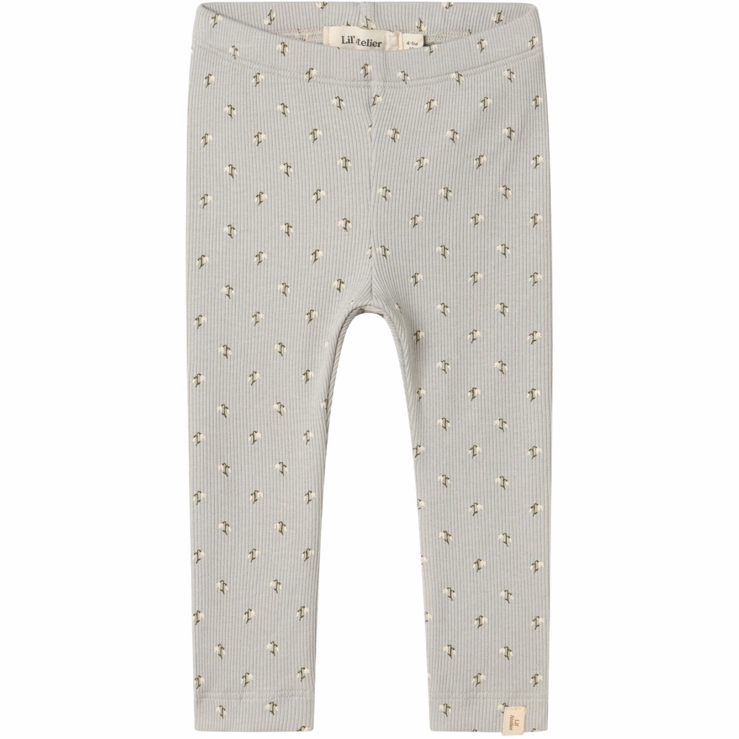 Lil'Atelier Mirage Gray Snow Drop Gago Kye Slim Leggings Smart Wear