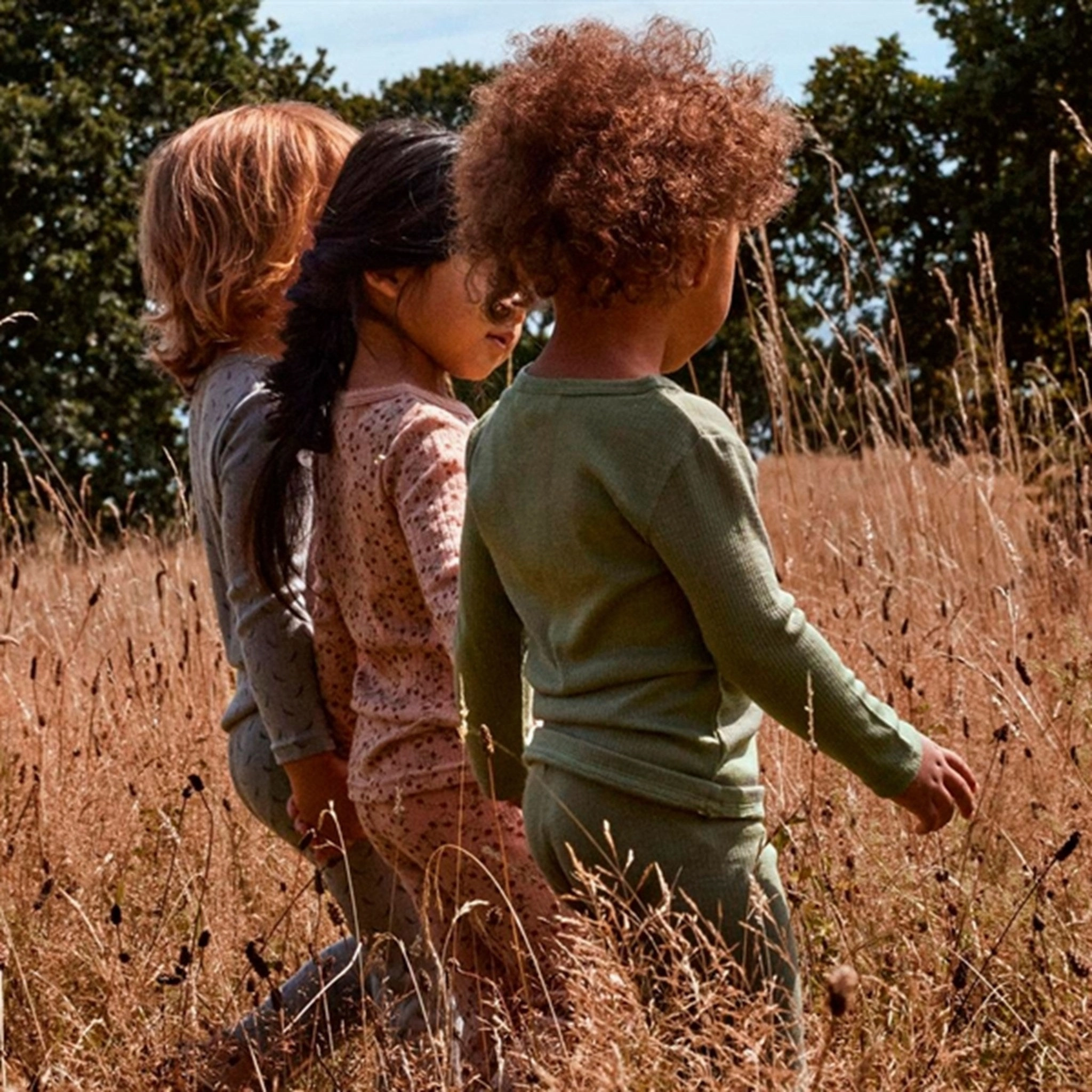 Lil'Atelier Oil Green Fable Slim Wool Leggings Stylish Design Outdoor Comfort