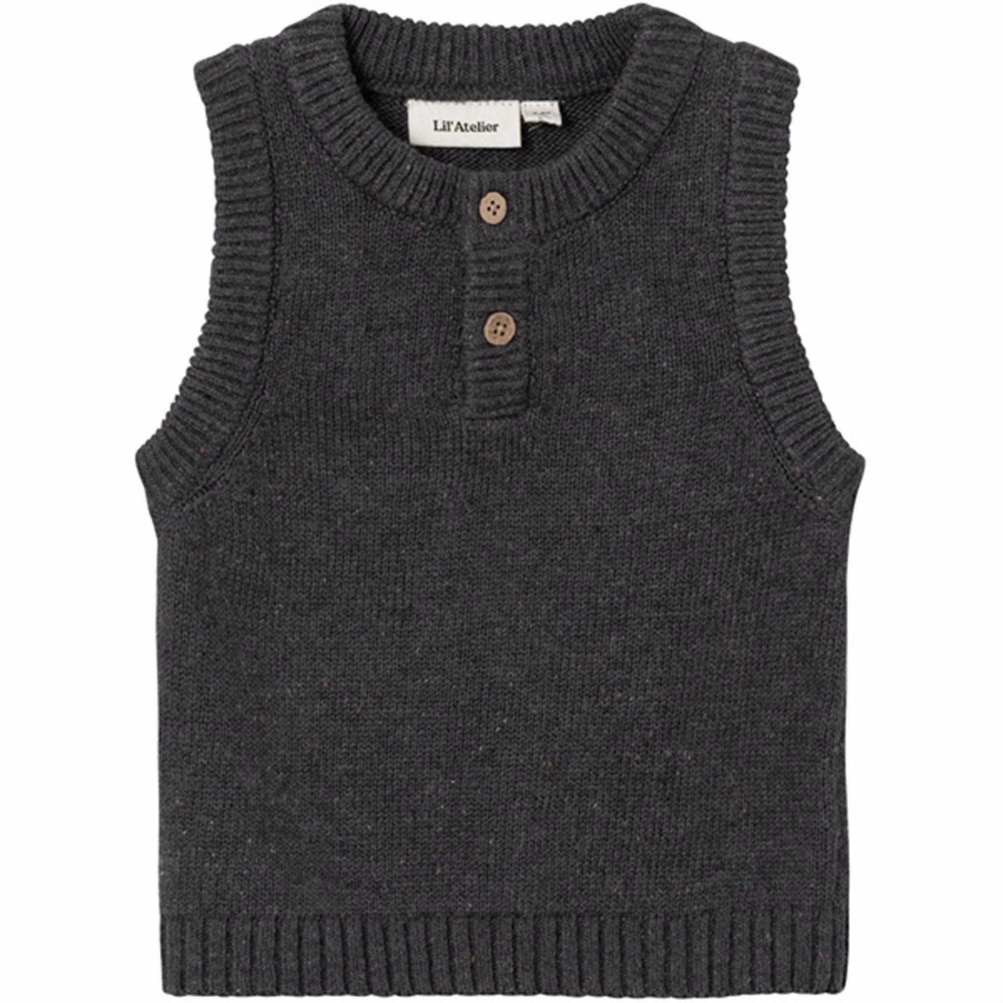 Slim Fit Silhouette polka dotted Lil'Atelier Periscope Galto Knit Vest