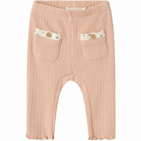 Multi Panel Construction Lil'Atelier Rugby Tan Rea Slim Leggings