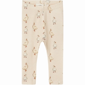 Lil'Atelier Sand Dollar Gavo Elf Slim Leggings Sleek Form