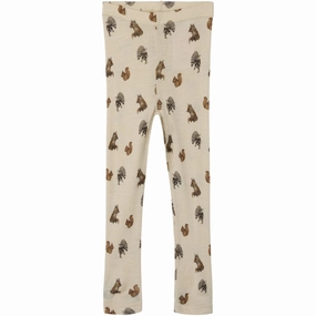 Double Layer Pilates Session Perfect Shape Lil'Atelier Sandshell Nimo Slim Leggings AOP