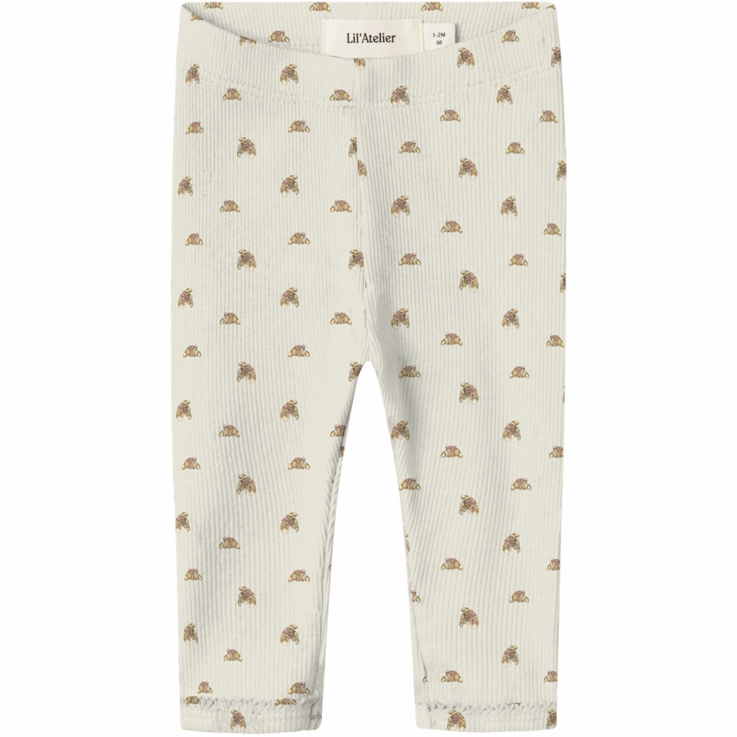 Lil'Atelier Turtledove Croissant Nbflavo Eki Slim Leggings Lil Layered Overlay Design