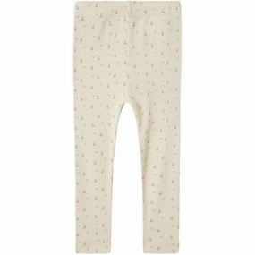 Morning Stretch Soft Touch Lil'Atelier Turtledove Flower Gago Slim Leggings Noos