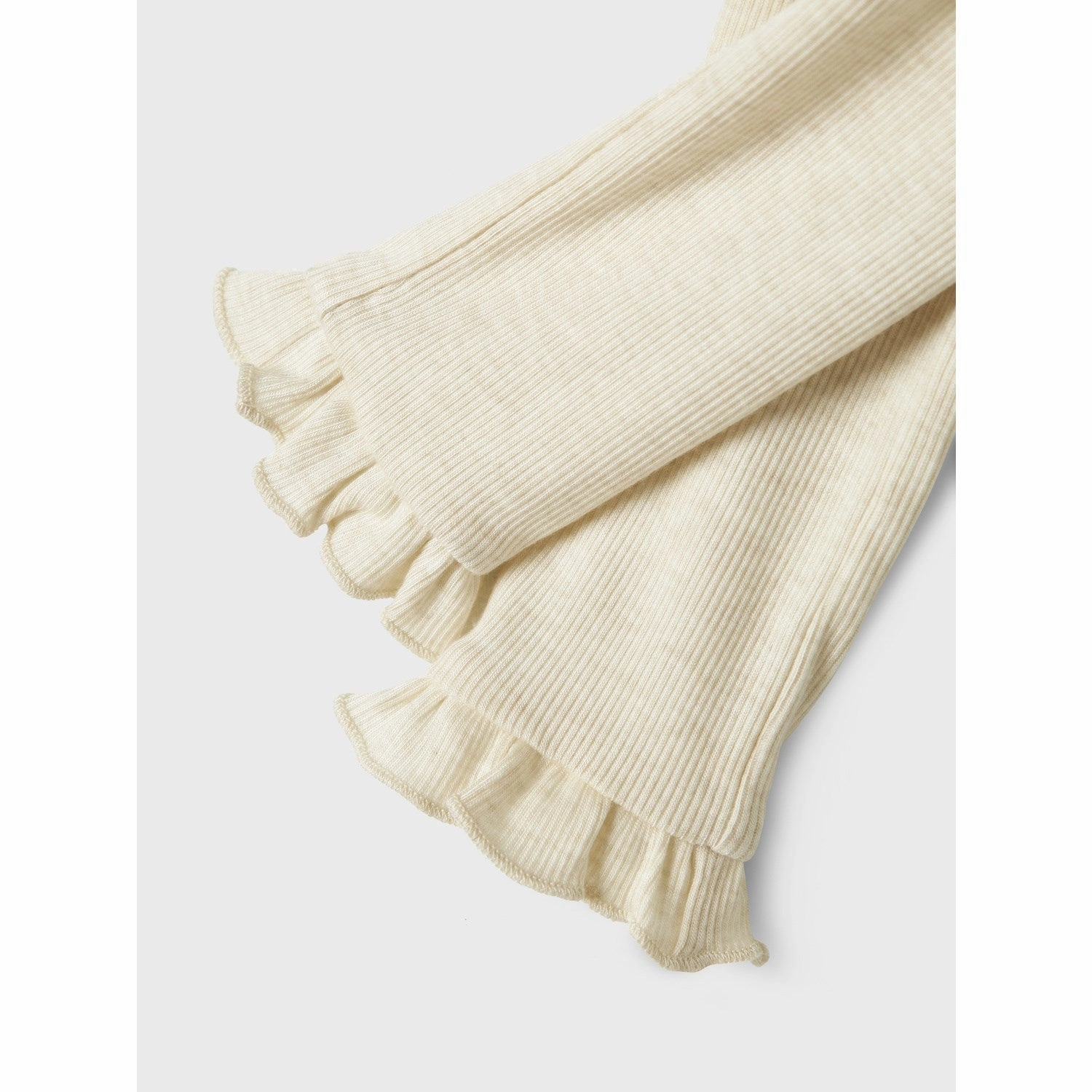 Lil'Atelier Turtledove Melange Darla Slim Leggings Buttery Soft Texture