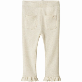 Quick Release Moisture Management Soft Waistband Lil'Atelier Turtledove Melange Darla Slim Leggings