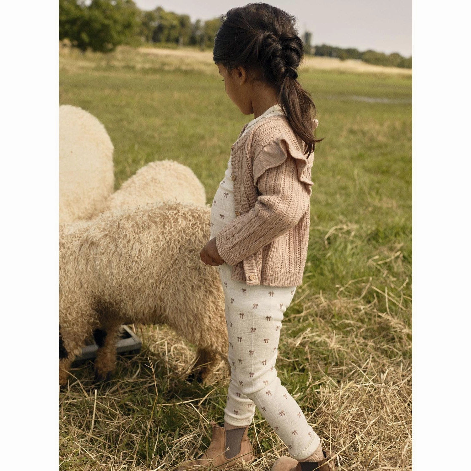 Lil'Atelier Turtledove Melange Nmfnalu Wo/Mo Slim Leggings Lil All Around Sport Look