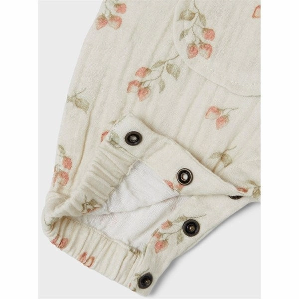 Lil'Atelier Turtledove Strawberry Biba Overall Fashionable Waist