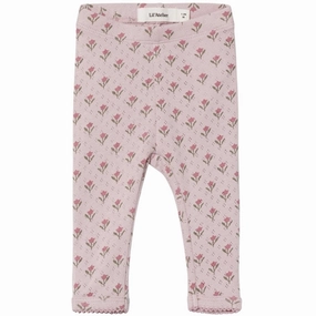 Lil'Atelier Violet Ice Rachello Doa Slim Leggings Extra Soft Unisex Style Second Skin