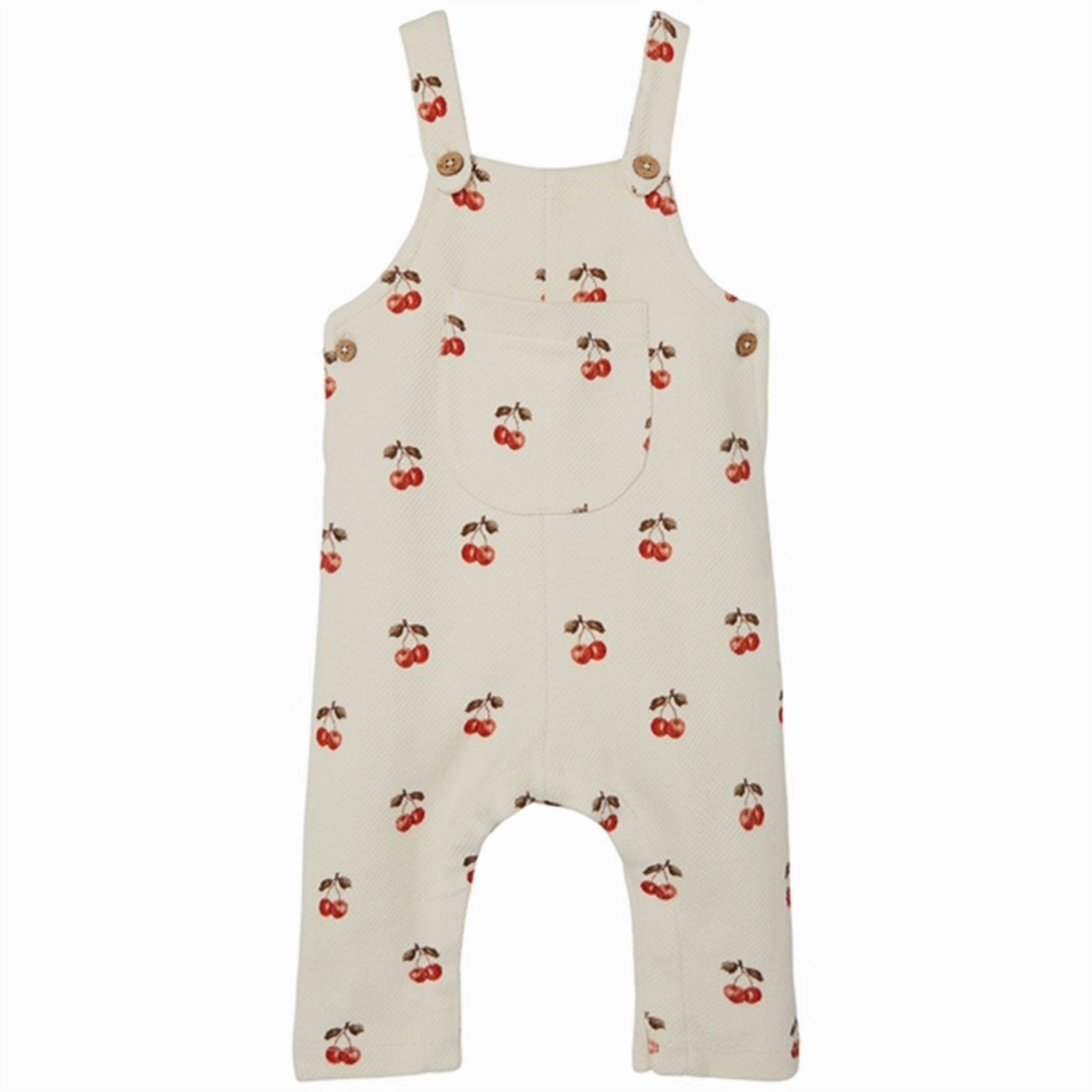 Lil'Atelier Whitecap Gray Cherries Ronja Sweat Overalls Low Profile