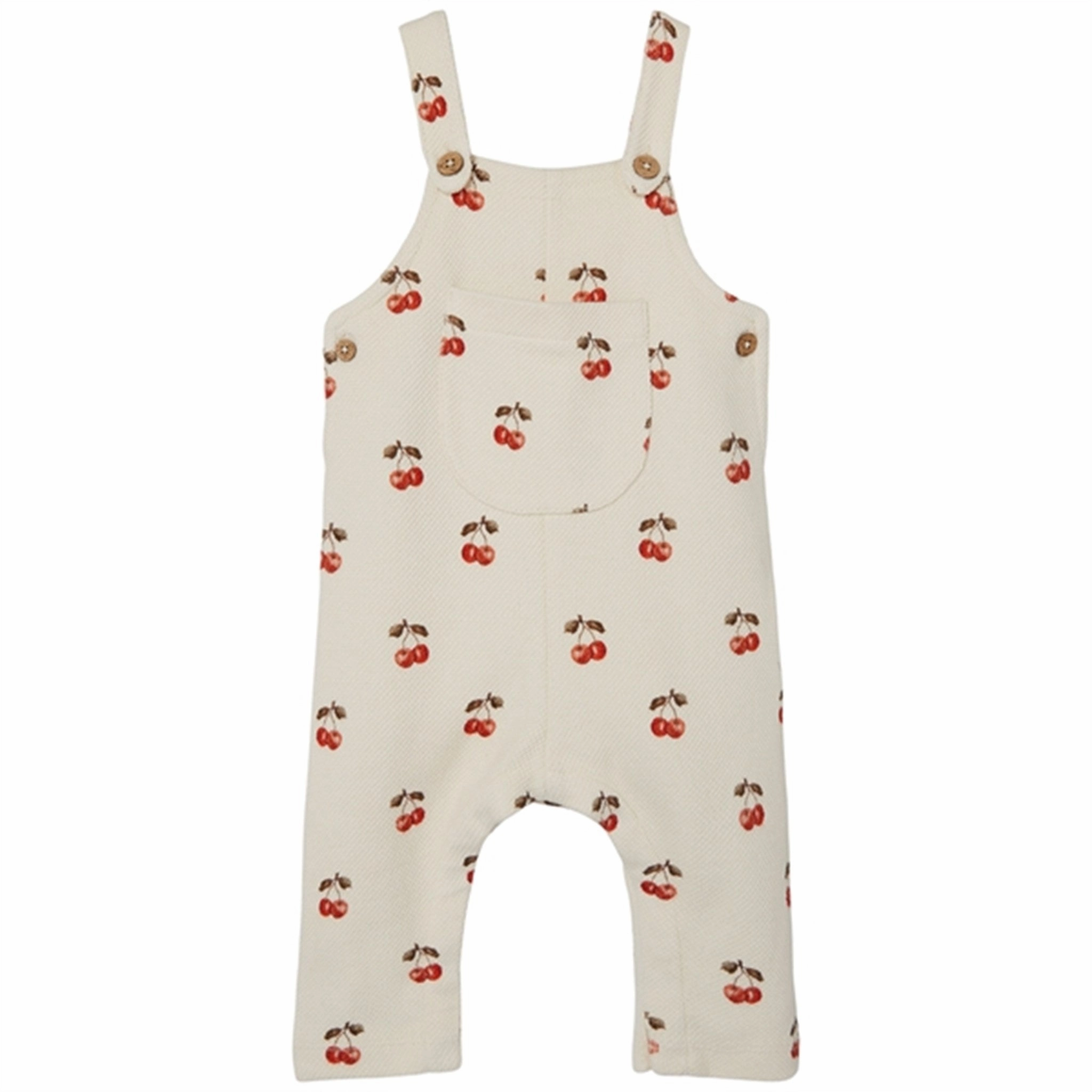 Lil'Atelier Whitecap Gray Cherries Ronja Sweat Overalls hypoallergenic material Core Movement