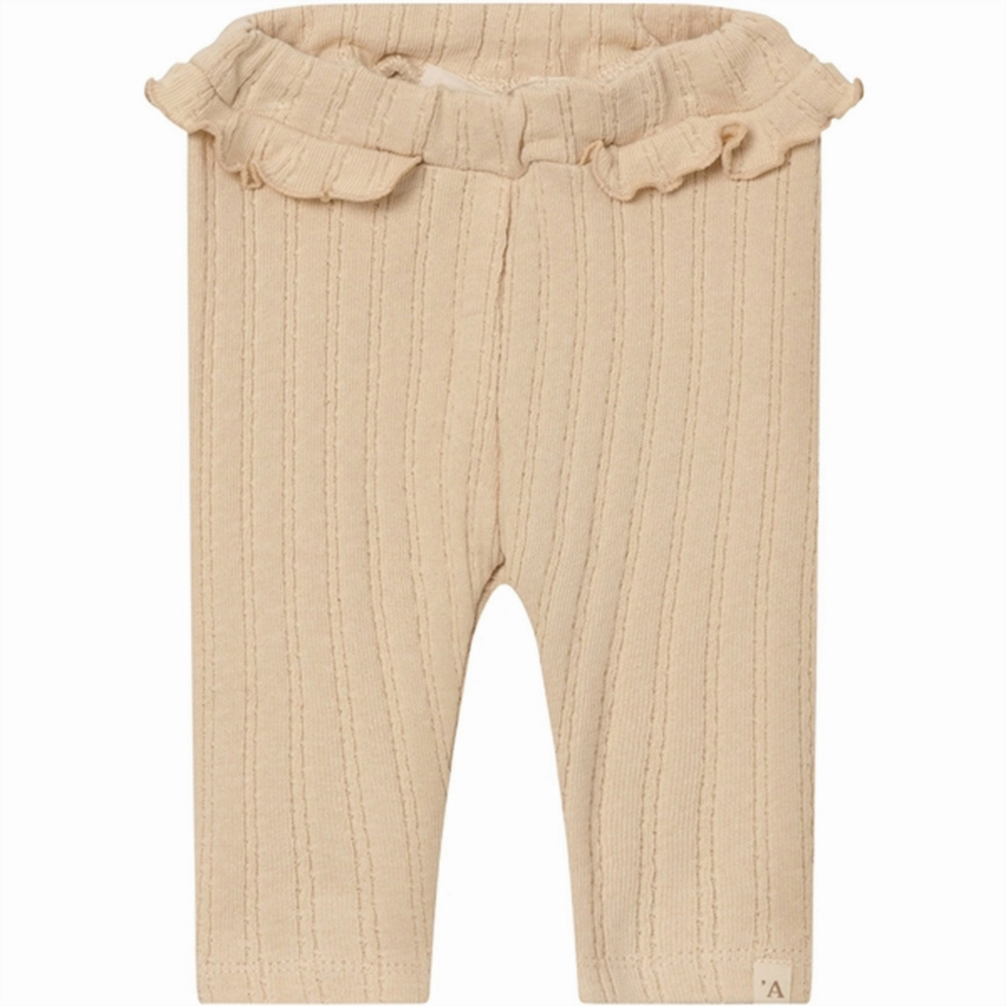 Lil'Atelier Wood Ash Rita Slim Leggings Brushed Inner Layer Durable Elastic