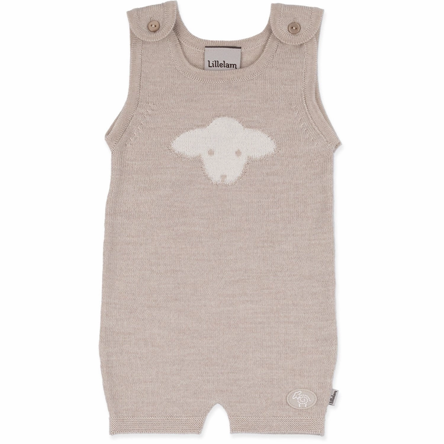 FourWayStretch Anti Bacterial Treatment Lillelam Light Beige Romper Jo