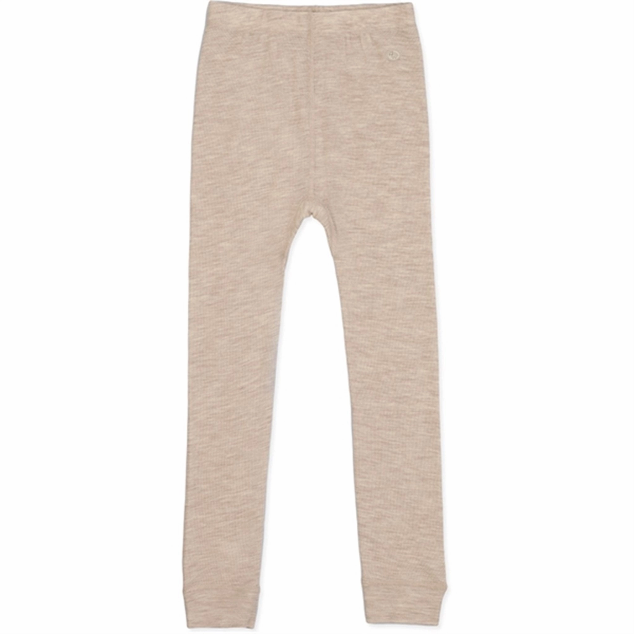 Lillelam Wool Leggings Light Beige Classic Style Moisture Management
