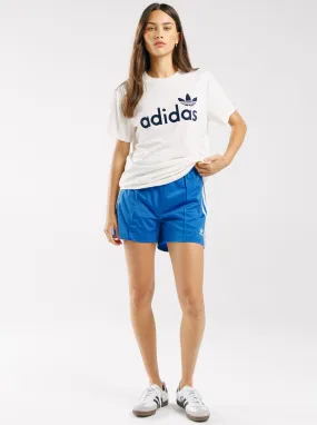 Linear Graphic Boyfriend T-Shirt Simple Yet Elegant