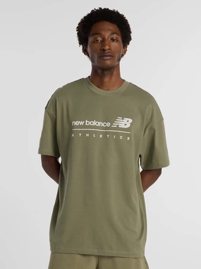 Chic and Soft Stretchable Knit Linear Graphic T-Shirt