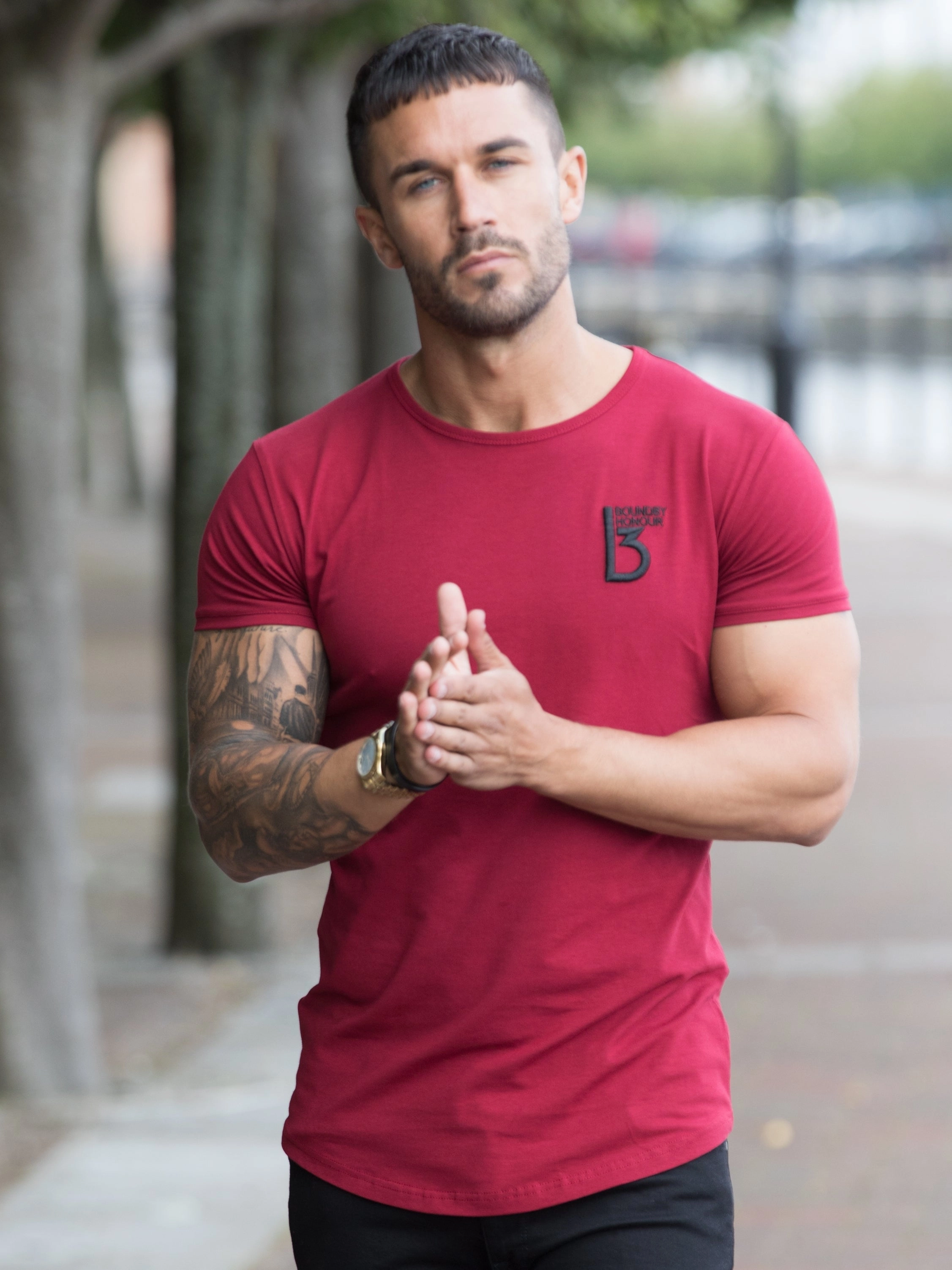 BH Men's Branded Short Sleeve Athletic T-shirt | Bound By Honour Light Comfort Style