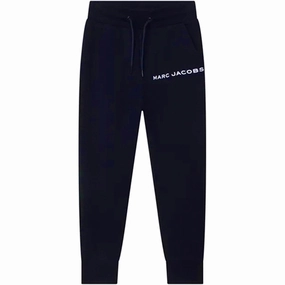 Little Marc Jacobs Sweatpants Navy Breathable Design Stretchable Design