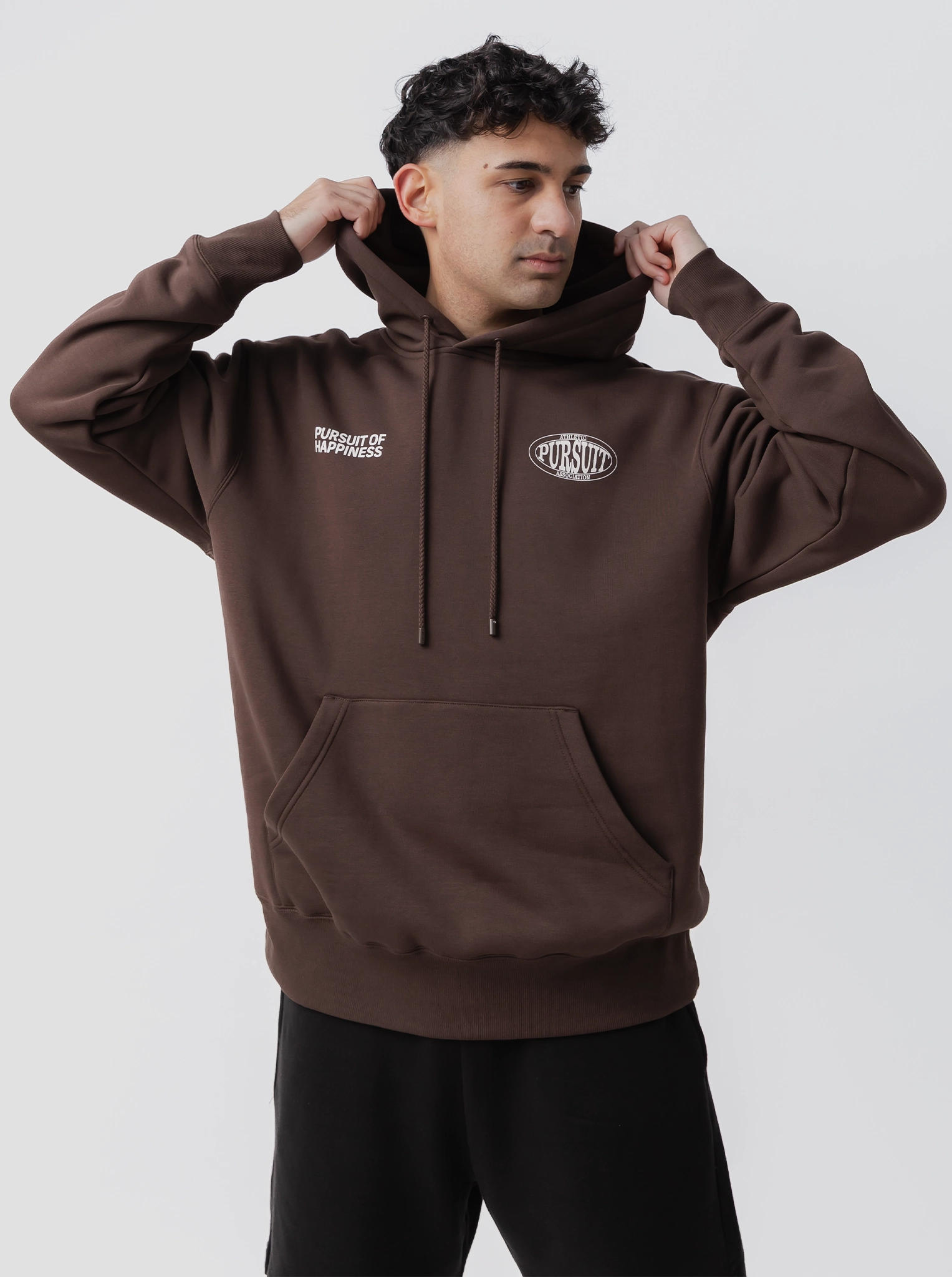 Athletic Heavyweight Pullover in Umber Striped Design dance attire