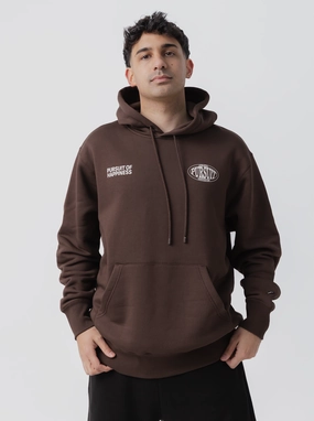 Cougar like tropical style Athletic Heavyweight Pullover in Umber