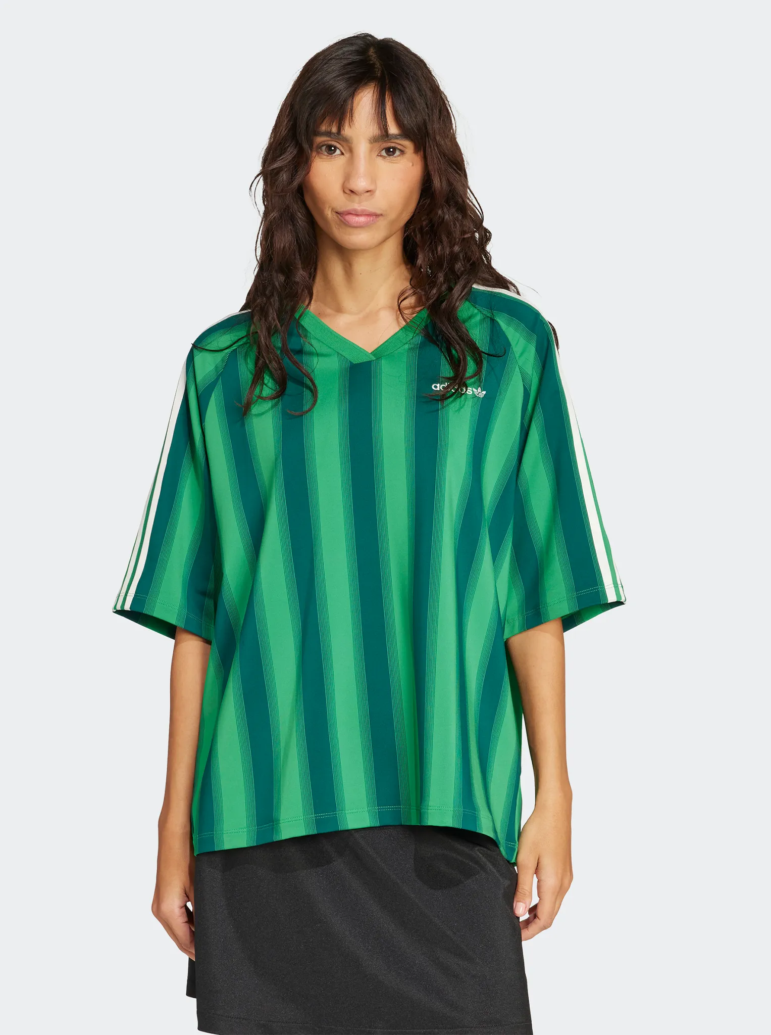 Neutral Color Loose Linear T-Shirt