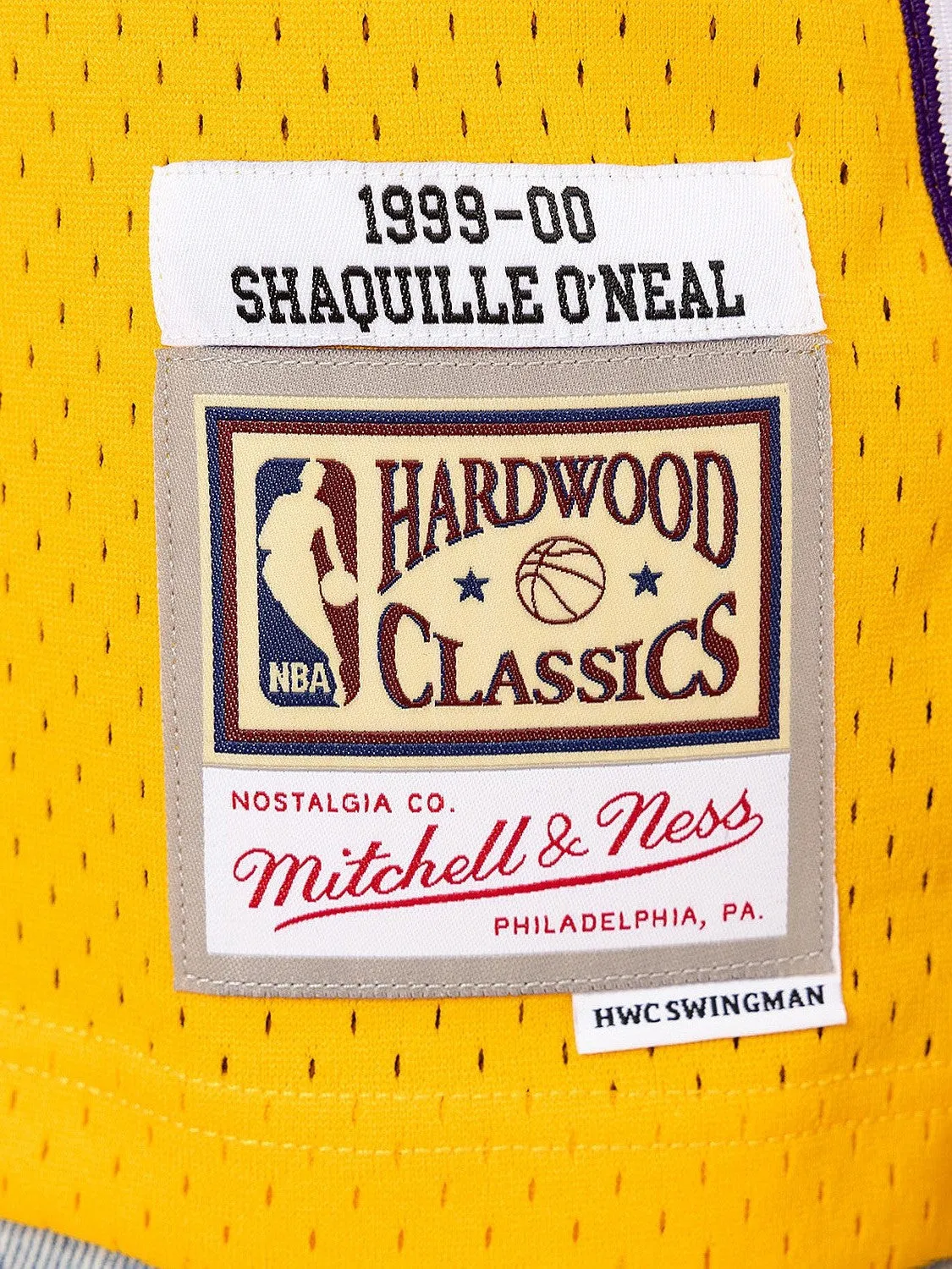 Los Angeles Lakers 99-00 Shaquille O'Neal Swingman Jersey Temperature Regulating Lining