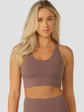 Breathable mesh Low-impact Lotus Longline Sports Bra
