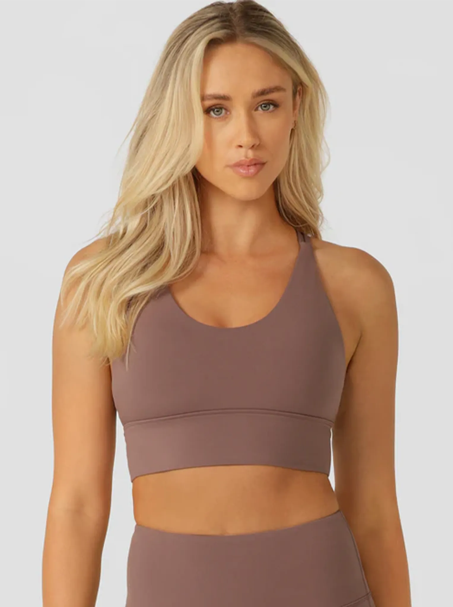 Breathable mesh Low-impact Lotus Longline Sports Bra