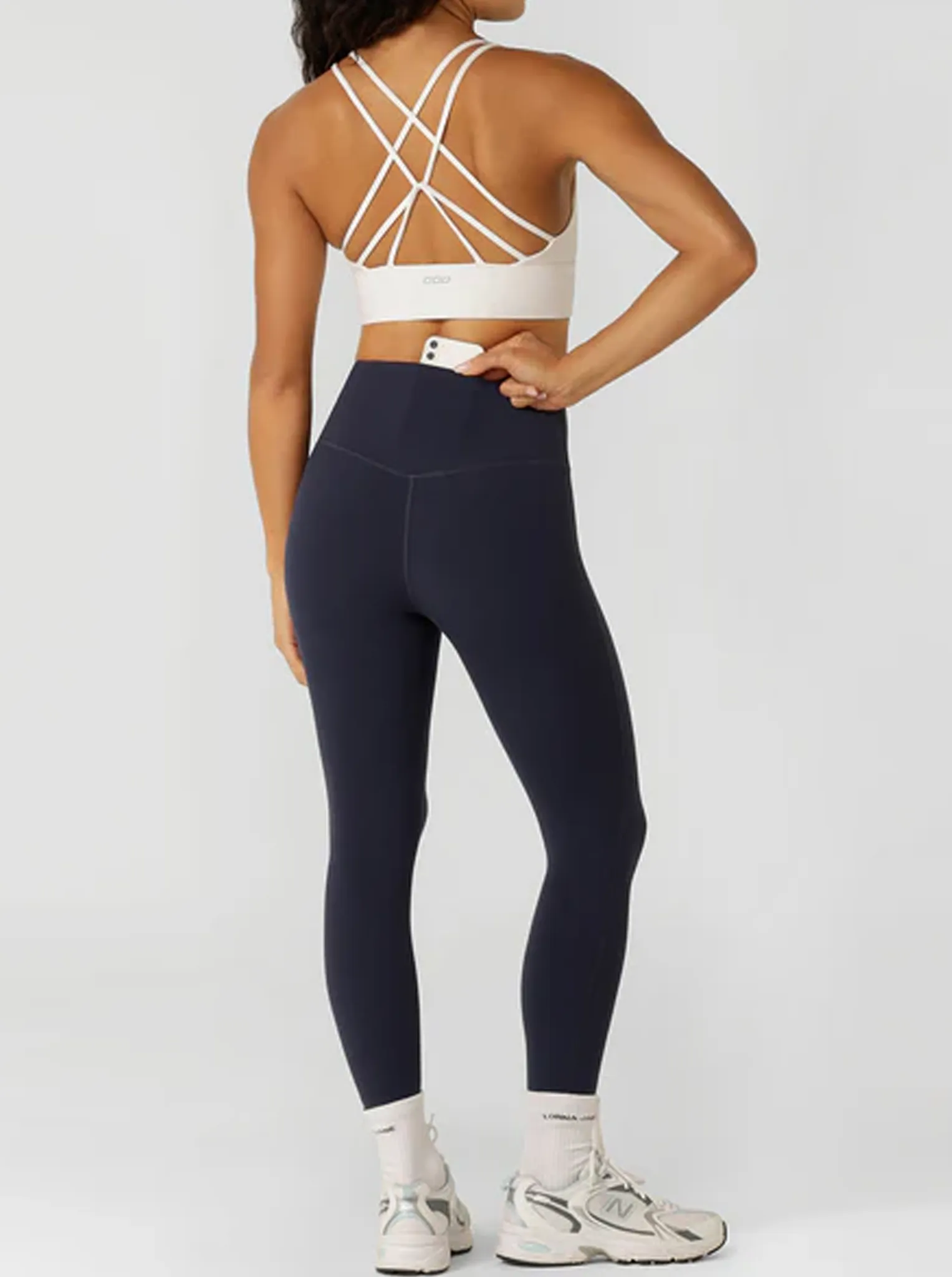 Durable Stitch Home Lounge Breathable Wear Fit Lotus No Chafe Phone Pocket Ankle Biter Leggings