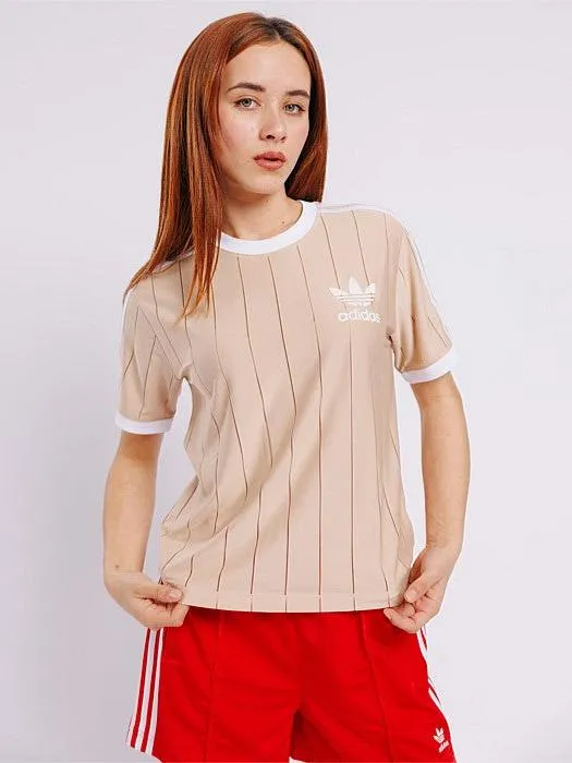 Adicolor 3-Stripes Pinstripe T-Shirt SoftTouchFinish Biodegradable Textile