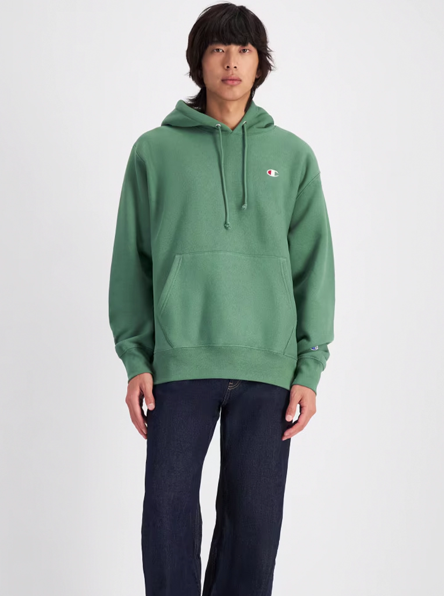 Recycled Polyester Reverse Weave C Logo Hoodie