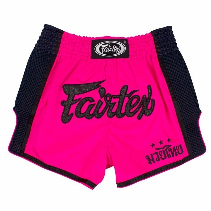 Fairtex Pink Slim Cut Muay Thai Shorts BS1714 GussetDesign Nylon shorts