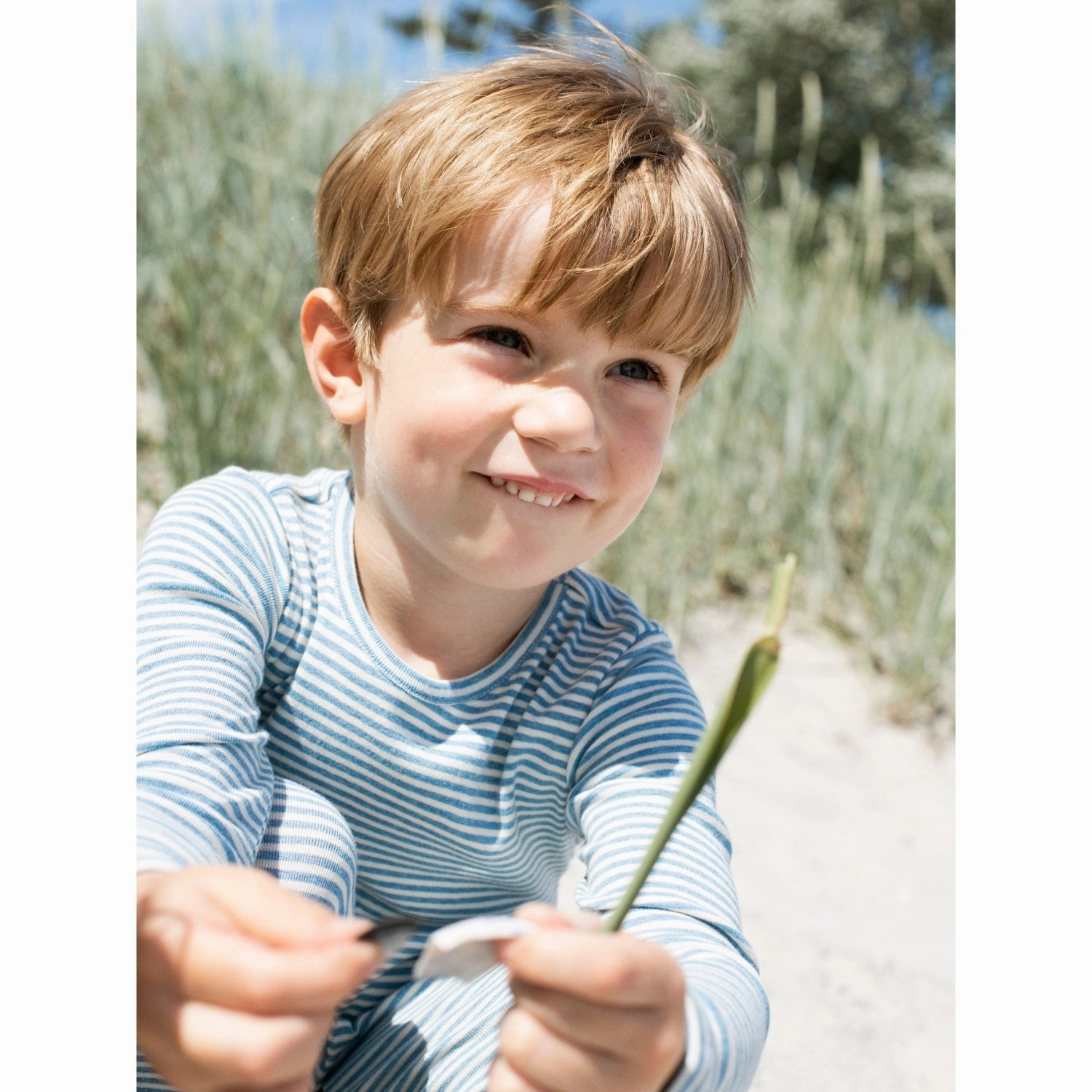 Run Fit Serendipity Azur/Ecru Leggings Stripe