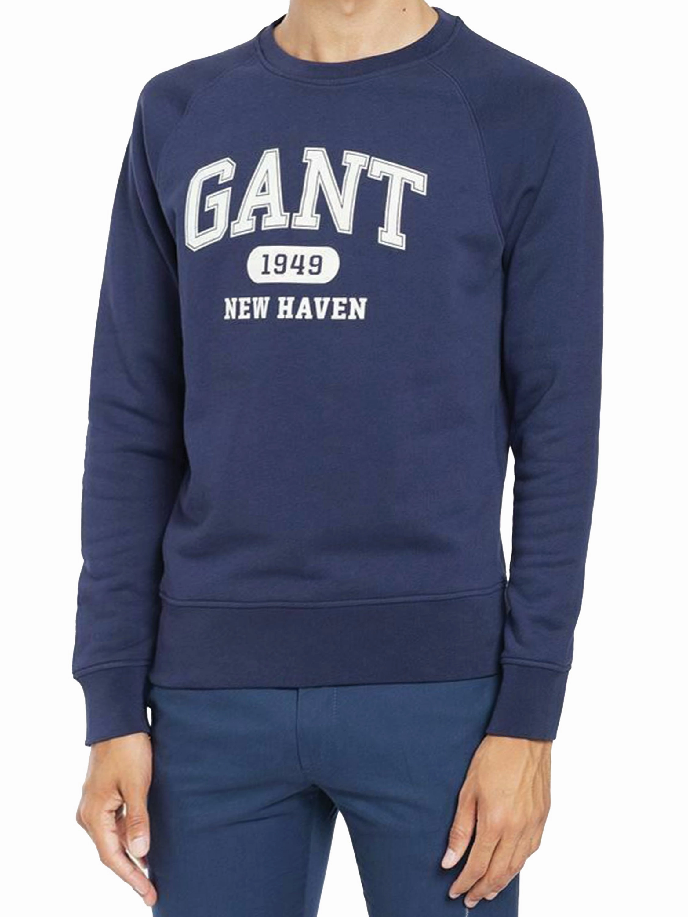 Gant Mens Casual Printed Long Sleeved Sweatshirt Street Casual Style Functional Piece
