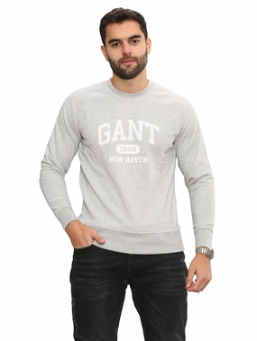 Gant Mens Casual Printed Long Sleeved Sweatshirt Simple Outfit