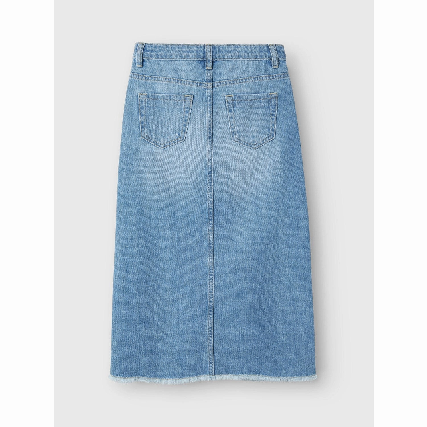 Name It Light Blue Denim Kat Denim Long Skirt Noos Abstract Motif