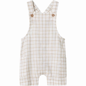 Name It Bright White Halom Short Overall Luxury Slim Urban Charming