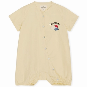 Soft Vacation Weekend Natural Konges Sl?jd Sea Mist Marin Romper