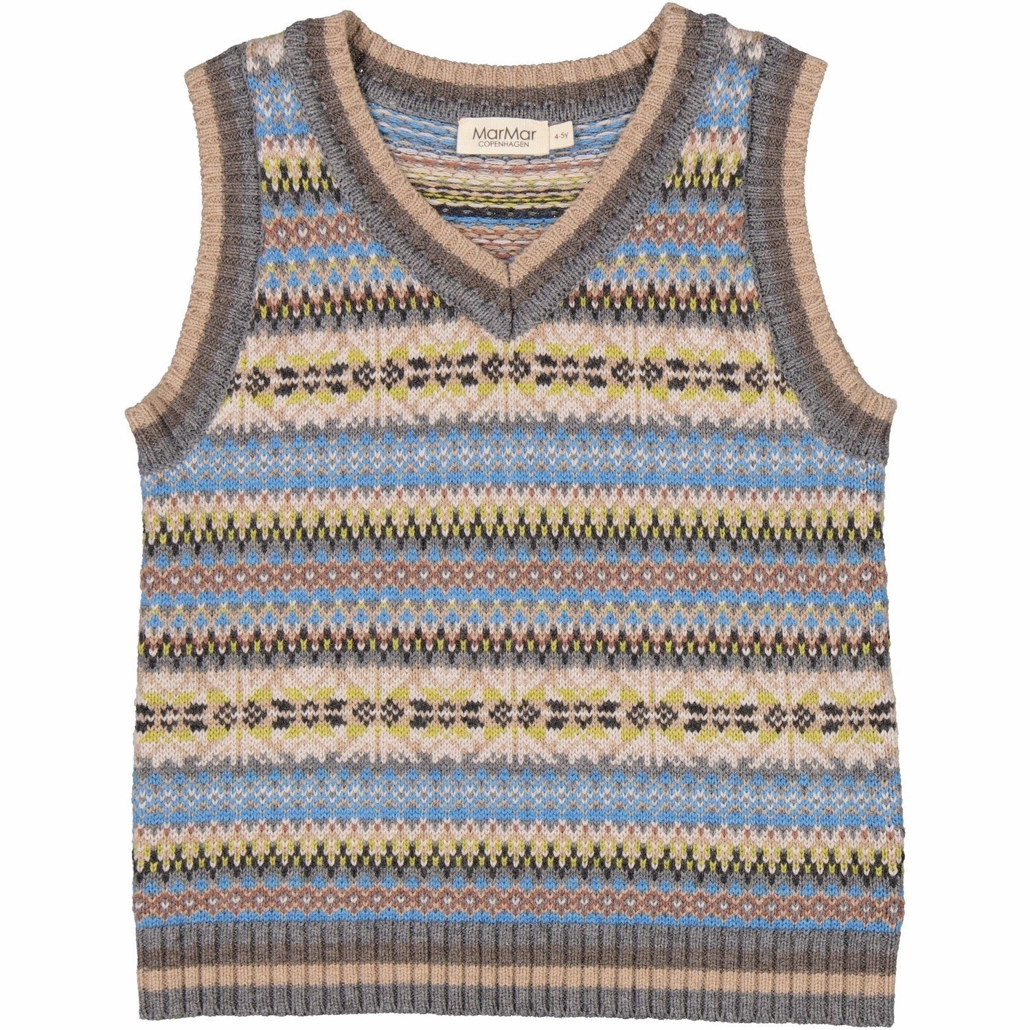 Ergonomic Design Lightweight insulation MarMar Light Cotton Wool Fair Isle Taj Knit Vest
