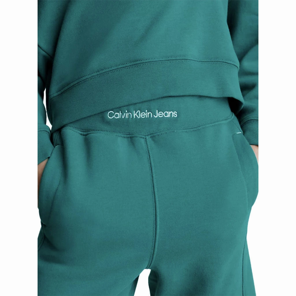 Gusseted Crotch Design Calvin Klein Intarsia Terry Short Junior